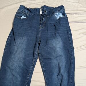 SHEIN Women's Skinny Jeans - Dark Blue